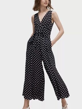 Kate spade New York Lia Polka Dot jumpsuitwith White Dots